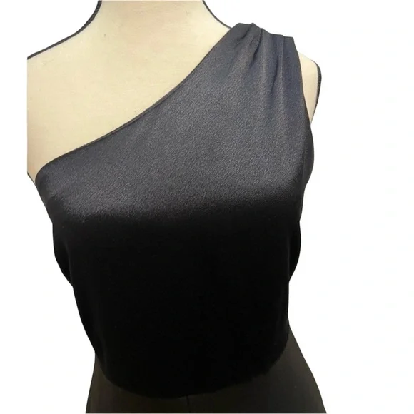 Ted Baker One Shoulder Black Jumpsuit Size 1 New With Tags $375 Retail